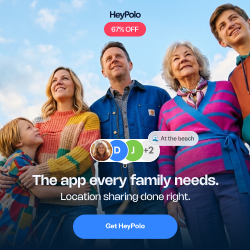 HeyPolo promotion: location sharing done right, with a limited-time discount